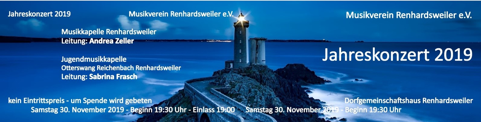 Flyer zum Jahreskonzert
