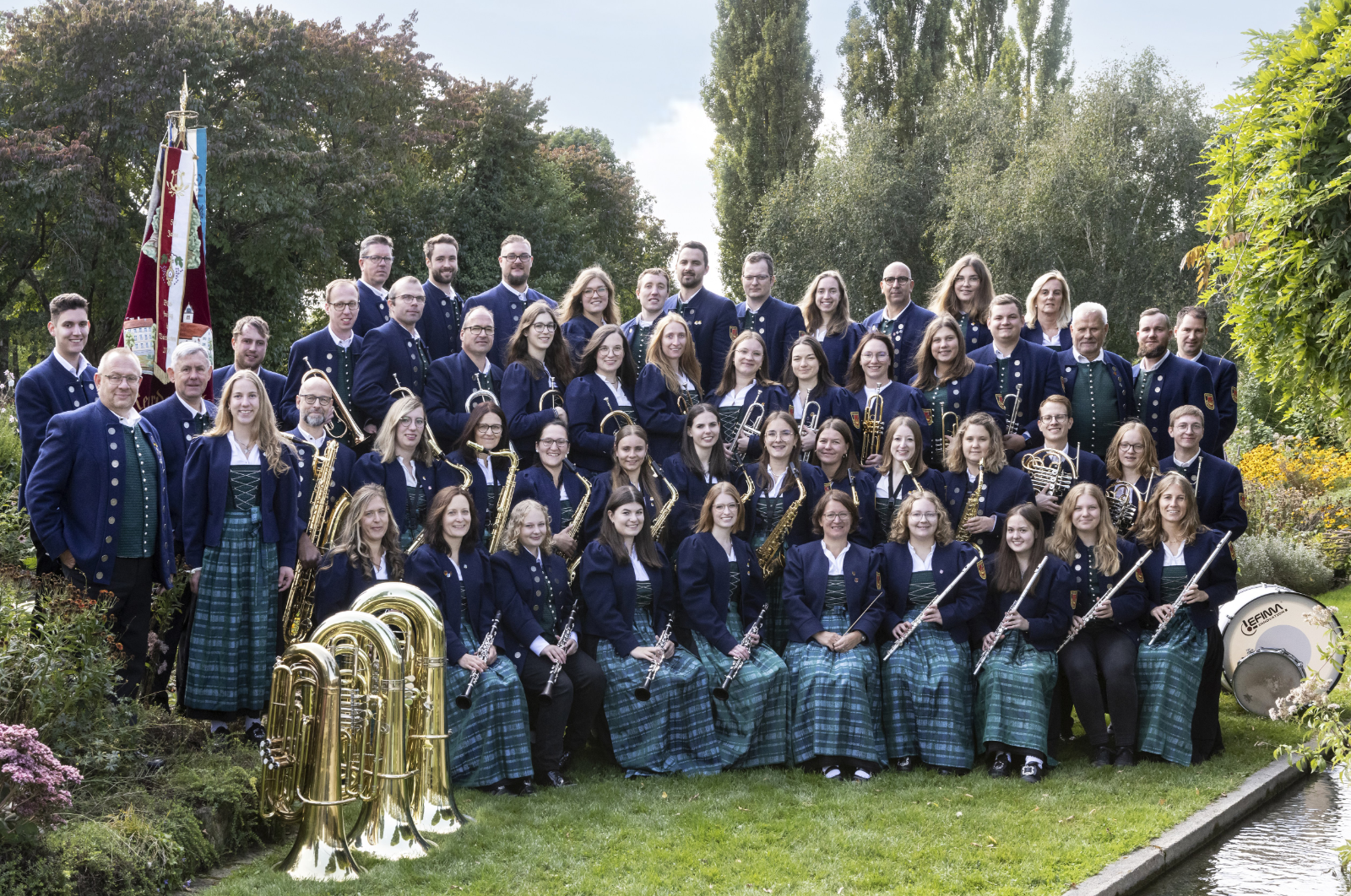 Musikkapelle Renhardsweiler 2024 in Tracht